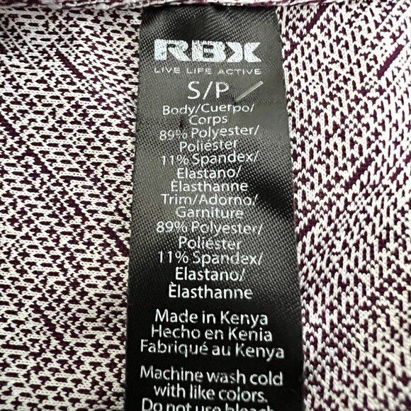 RBX Women’s Long Sleeve Wine/White Activewear Top Thumb Holes Small - Picture 8 of 8